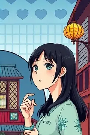 第二书包网主推作品《雾港来信》竖版封面，雨夜码头与一沓未拆封信件