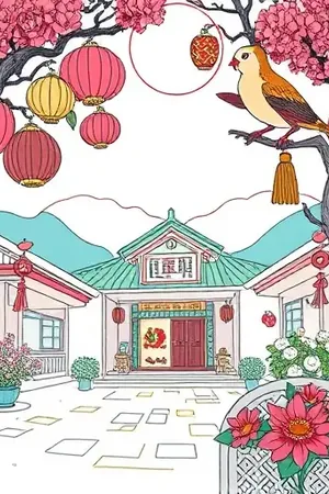 《第七个晴天》治愈日常封面，放晴小镇的杂货店柜台